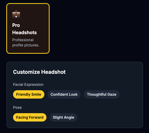 Customize Headshot, Facial Expression and Pose